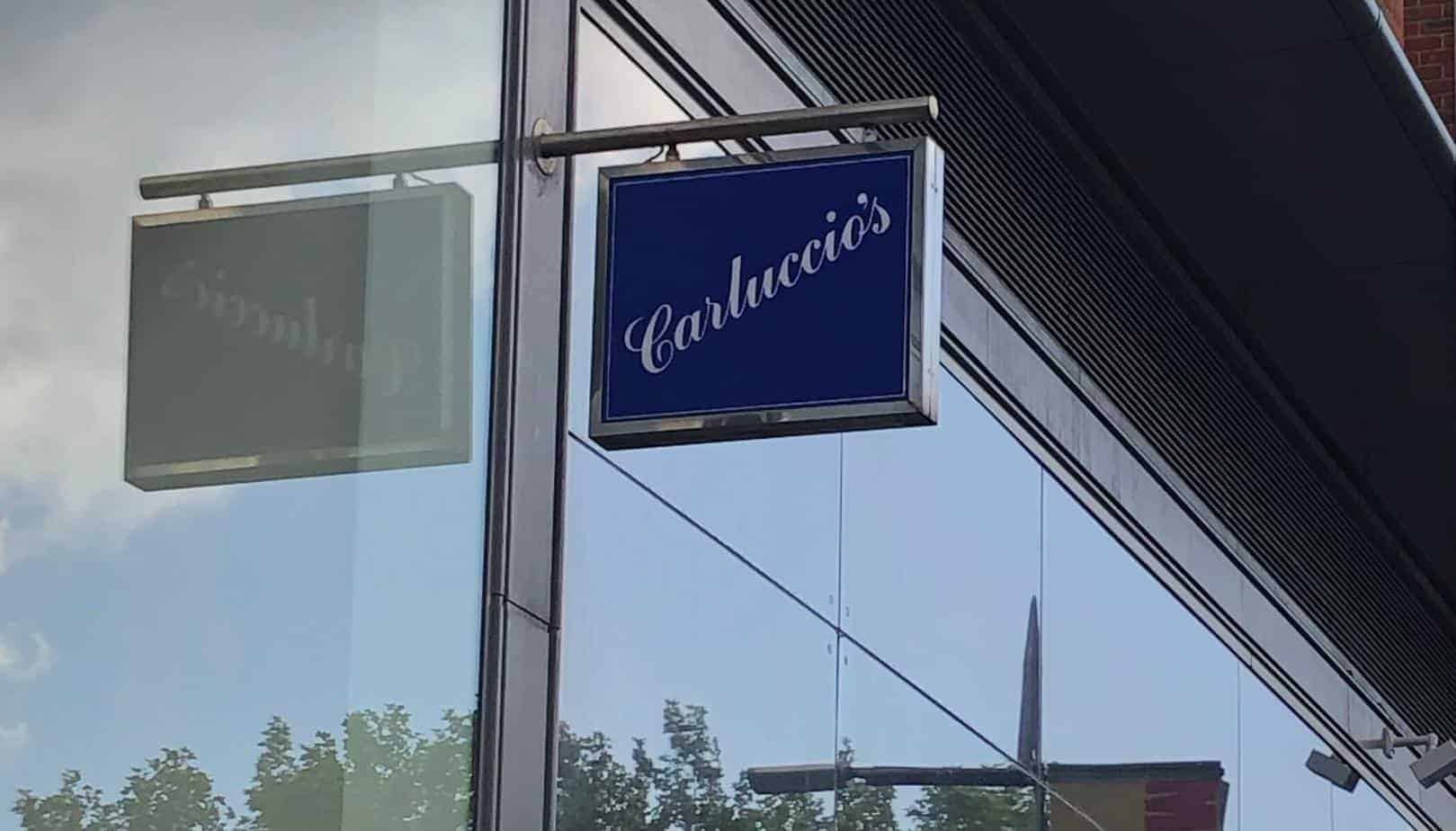 Carluccio's restaurant sign