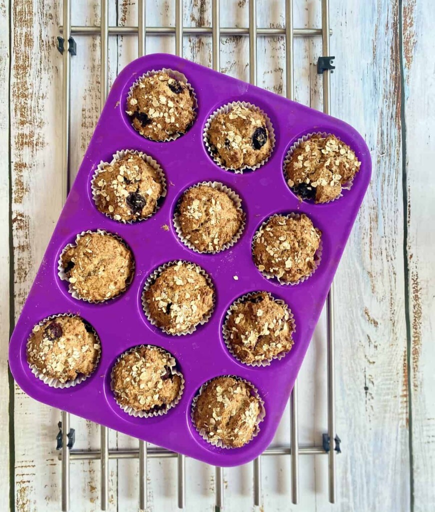 Egg Free Banana and Blueberry Muffins