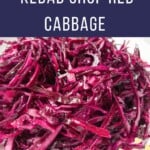 Shredded red kebab shop style cabbage.