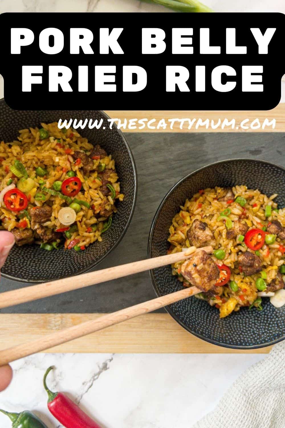Pork Belly Fried Rice - The Scatty Mum