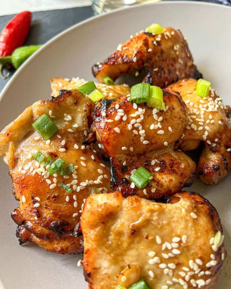 Air Fryer Honey Garlic Chicken Thighs The Scatty Mum