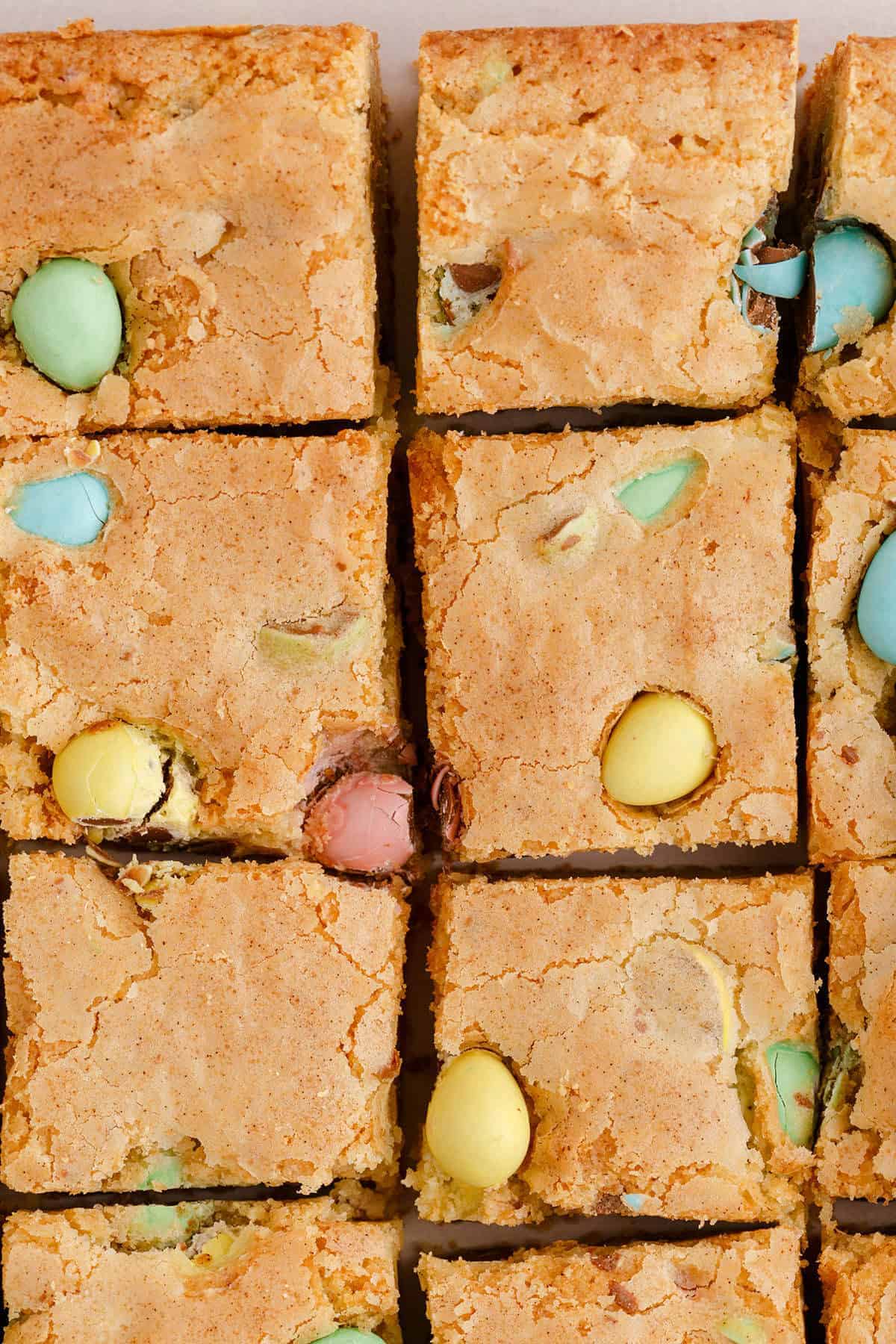 Mini egg blondies.