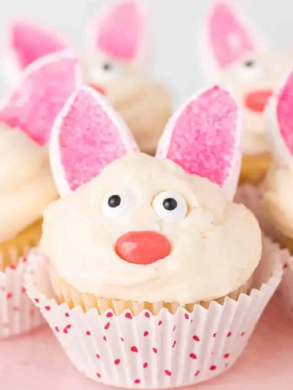 Bunny cupcakes.