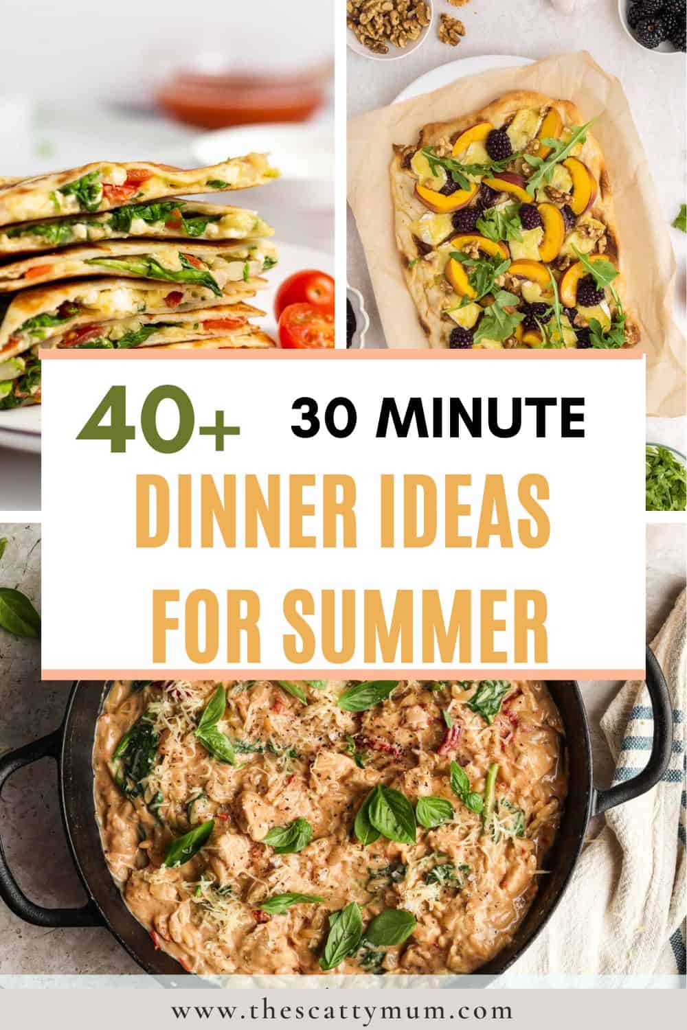 40+ Easy Summer Dinner Ideas - The Scatty Mum